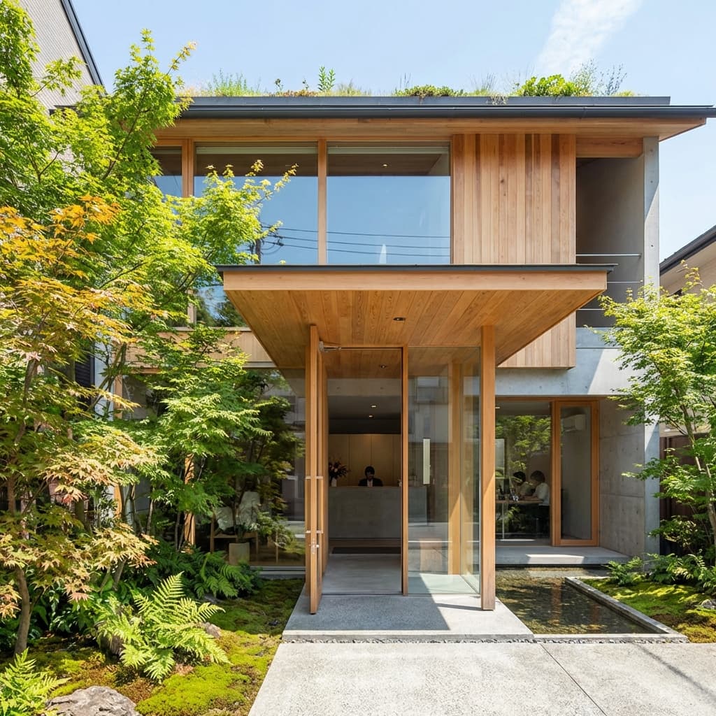 オフィスの外観または落ち着いた一角